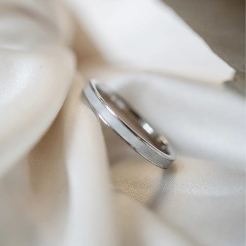 Vivid Endless Love silver ring breast milk or baby hair ring