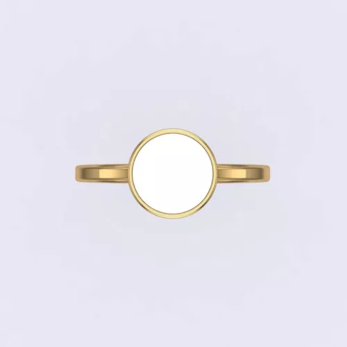 Comfy - Kör alakú 14k arany gyűrű - anyatejes vagy babahajas