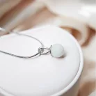 Charm Bubble B - Arany anyatejes vagy babahajas gömb gyöngy medál, függő, Charm