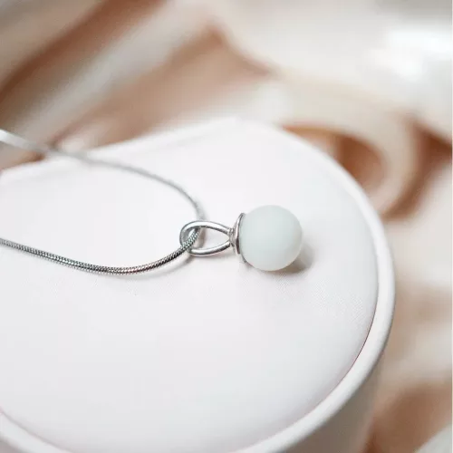 Charm Bubble B - Arany anyatejes vagy babahajas gömb gyöngy medál, függő, Charm
