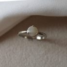 Capsule of Love - silver ring with several tray sizes - with breast milk or baby hair