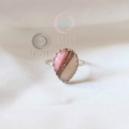 Fenséges Fantasize - koronás ezüst gyűrű választható formával - anyatejes vagy babahajas gyűrű