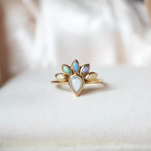 CSEPP SZERETET 14k arany anyatejes vagy babahajas gyűrű