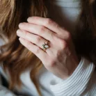 CSEPP SZERETET 14k arany anyatejes vagy babahajas gyűrű