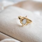 Crown Fantasize - crown gold ring with a choice of shape - mother's milk or baby hair