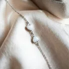 Tiny Heart - 5mm Szív - ezüst köztes karkötő anyatejjel vagy babahajjal