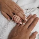 Első gyűrűm - 14k arany újszülött, baba, gyerek gyűrű anyának, apának medálként hordható