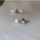 Chi-Chi Globy earrings with mother's milk or baby hair