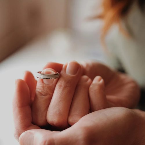 Heart  Trip -  csiszolt acél gyűrű - 4mm vagy 8mm nem állítható