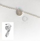 Impress Print Chi-Chi 14k yellow gold base or handprint pendant without chain