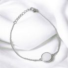 Heart Droplet One - Heart-shaped silver bracelet with breast milk or baby hair