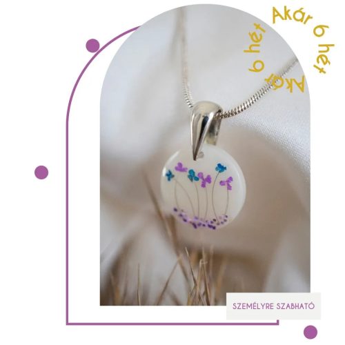 Tale of Meadow pendant with breast milk or baby hair - Several sizes and shapes