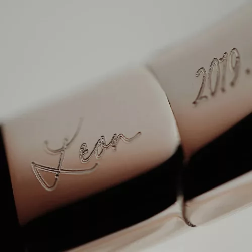 Tale of THE Novelty - Csiszolt acél karkötő anyatejes vagy hajas betéttel férfi női karkötő