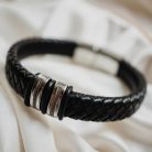 Sketch Prime - Premium leather bracelet - with mother's milk or baby hair or DNA-free version