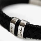 Sketch Prime - Premium leather bracelet - with mother's milk or baby hair or DNA-free version