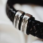 Sketch Prime - Premium leather bracelet - with mother's milk or baby hair or DNA-free version