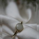 Chichi Round 14k gold ring - mother's milk or baby hair ring