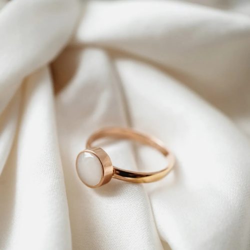 Round ezüst gyűrű - anyatejes vagy babahajas gyűrű