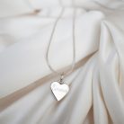 Heart Droplet One - Heart-shaped silver bracelet with breast milk or baby hair