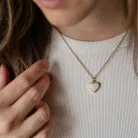 Tiszta Szív 14k - Szív alakú arany medál - anyatejjel vagy babahajjal