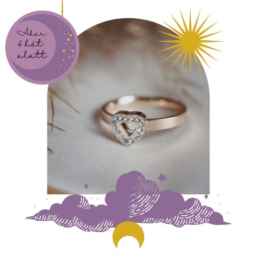 Vivid Love arany gyűrű